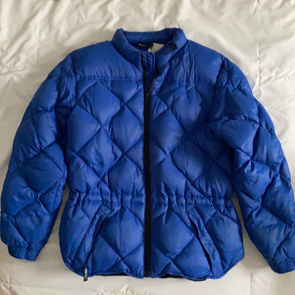 Blue The North Face puffer jacket